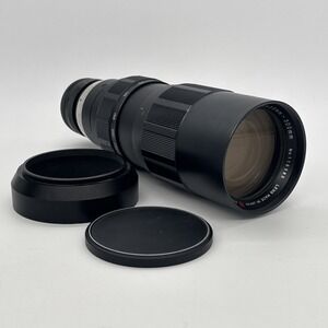 Chinon 55-300mm f4.5 M42 lens W/ Lens Hood, Front Cap, Case